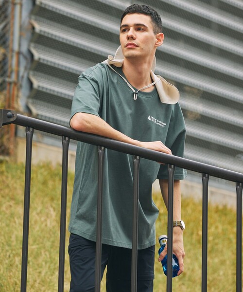 AIGLE / エーグル 【EC限定】AIGLE オーバーサイズバックプリントロゴ 半袖Tシャツ セール】【EC限定】AIGLE オーバーサイズバックプリントロゴ