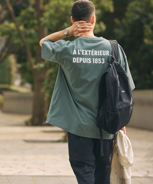 AIGLE（エーグル）の「【EC限定】AIGLE オーバーサイズバックプリントロゴ 半袖Tシャツ（Tシャツ/カットソー・メンズ・ホワイト/ブラック/ダークグリーン/グレー・XL/XS/XXS/S/M/L）」の13枚目の写真