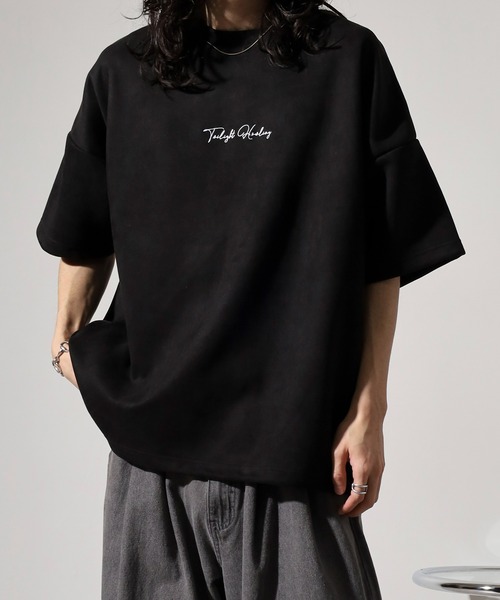 Growth by in the attic(グロウスバイインジアティック)の「Growth by in the attic スエード プリント/刺繍 半袖Tシャツ(Tシャツ/カットソー・メンズ・グレー系3/グレー系1/ホワイト系3/ブラック系1/ブラック系3/ホワイト系2/ホワイト系1/ブラック系2/グレー系2・M/L)」の5枚目の写真