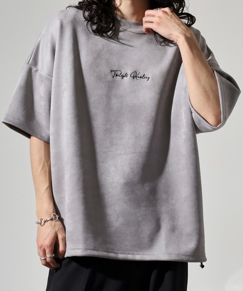 Growth by in the attic(グロウスバイインジアティック)の「Growth by in the attic スエード プリント/刺繍 半袖Tシャツ(Tシャツ/カットソー・メンズ・グレー系3/グレー系1/ホワイト系3/ブラック系1/ブラック系3/ホワイト系2/ホワイト系1/ブラック系2/グレー系2・M/L)」の14枚目の写真
