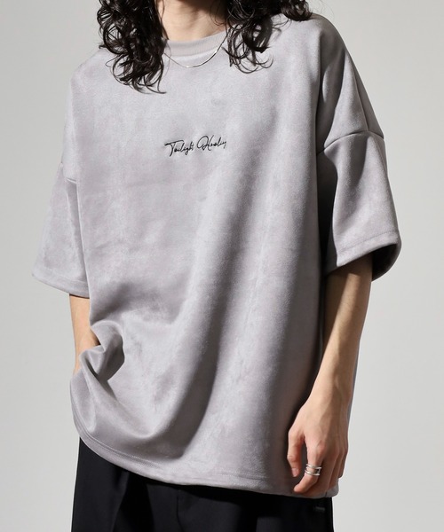 Growth by in the attic(グロウスバイインジアティック)の「Growth by in the attic スエード プリント/刺繍 半袖Tシャツ(Tシャツ/カットソー・メンズ・グレー系3/グレー系1/ホワイト系3/ブラック系1/ブラック系3/ホワイト系2/ホワイト系1/ブラック系2/グレー系2・M/L)」の13枚目の写真