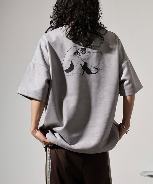 Growth by in the attic(グロウスバイインジアティック)の「Growth by in the attic スエード プリント/刺繍 半袖Tシャツ(Tシャツ/カットソー・メンズ・グレー系3/グレー系1/ホワイト系3/ブラック系1/ブラック系3/ホワイト系2/ホワイト系1/ブラック系2/グレー系2・M/L)」の19枚目の写真