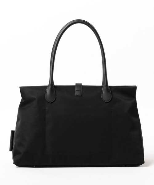 VIOLAd'ORO（ヴィオラドーロ）の「VIOLAd’ORO / ナイロン スクエア トートバッグ（トートバッグ・レディース・ブラウン系その他4/ブラック・ONE SIZE）」の12枚目の写真