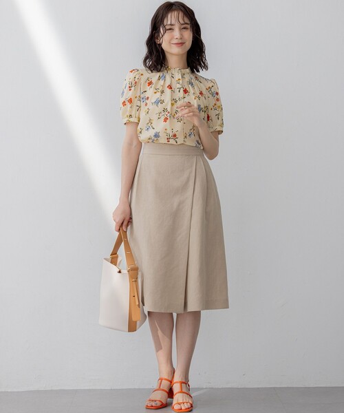 組曲 L（クミキョク オオキイサイズ）の「ラップパンツ（その他パンツ・レディース・ベージュ系・5/6）」の14枚目の写真