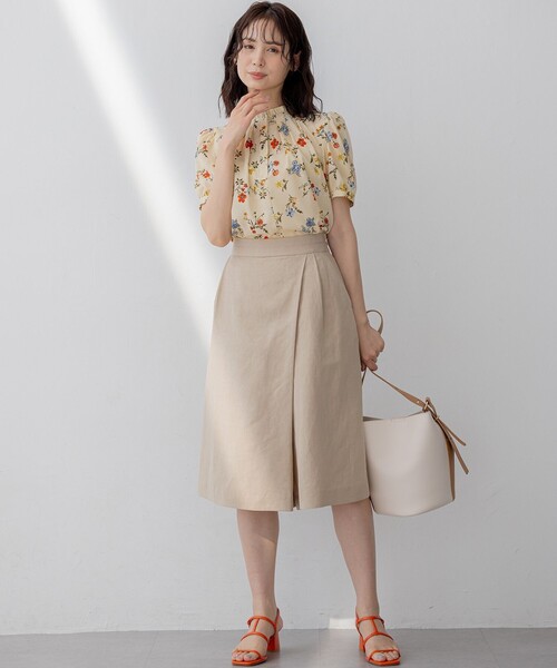 組曲 L（クミキョク オオキイサイズ）の「ラップパンツ（その他パンツ・レディース・ベージュ系・5/6）」の15枚目の写真