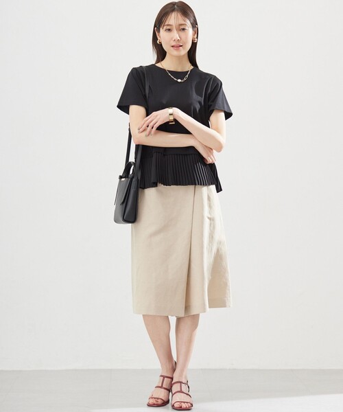組曲 L（クミキョク オオキイサイズ）の「ラップパンツ（その他パンツ・レディース・ベージュ系・5/6）」の17枚目の写真