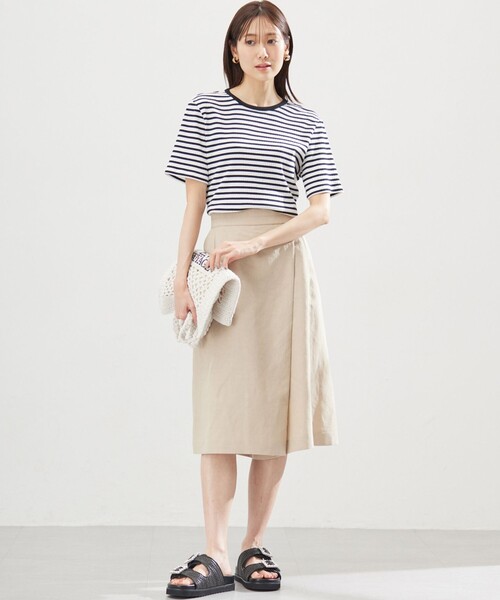 組曲 L（クミキョク オオキイサイズ）の「ラップパンツ（その他パンツ・レディース・ベージュ系・5/6）」の22枚目の写真