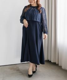 レーストップス付き2WAYワンピースドレス