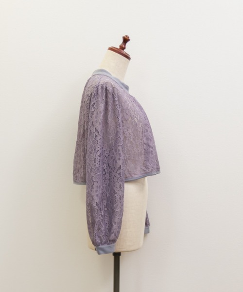 CLETTE(クレット)の「レーストップス付き2WAYワンピースドレス(ドレス・レディース・ネイビー/ラベンダー/ブラック・LL/3L/4L)」の20枚目の写真