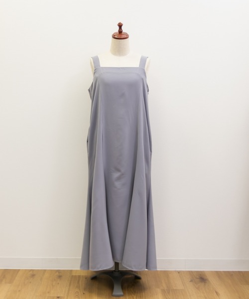 CLETTE(クレット)の「レーストップス付き2WAYワンピースドレス(ドレス・レディース・ネイビー/ラベンダー/ブラック・LL/3L/4L)」の22枚目の写真