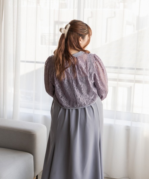 レーストップス付き2WAYワンピースドレス（ドレス）｜CLETTE（クレット