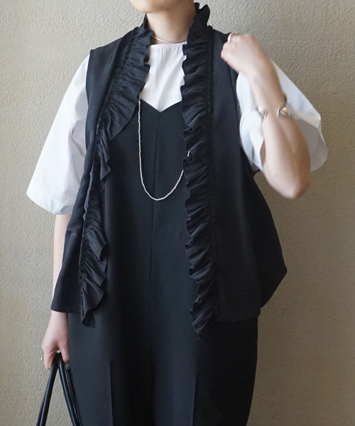 journal standard luxe ヴィンテージローンフリルジレ JOURNAL STANDARD LUXE（ジャーナルスタンダード ラックス）の