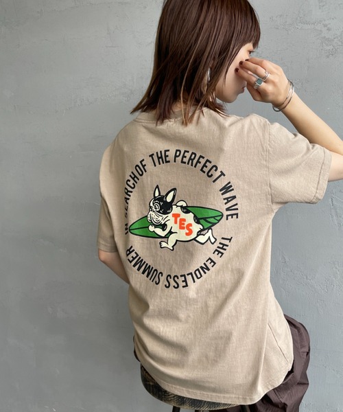 tシャツ 「THE ENDLESS SUMMER/エンドレスサマー」 別注 サークルBUHI バックプリントTシャツ レディース メンズ THE ENDLESS SUMMER/エンドレスサマー] 別注 サークルBUHI