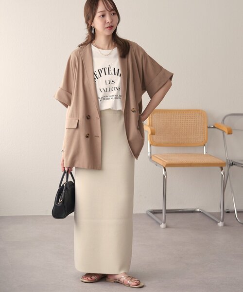 DISCOAT（ディスコート）の「リネンライク半袖シャツジャケット《WEB