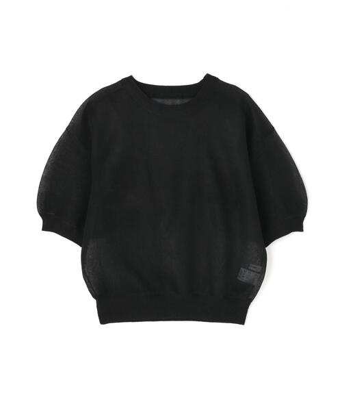 NATURAL BEAUTY BASIC(ナチュラルビューティーベーシック)の「◇シアーフォルムニット(ニット/セーター・レディース・ダークオレンジ/オフホワイト/ブラック・FREE)」の4枚目の写真