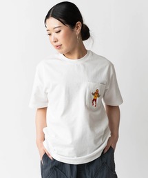 7.4oz レスラー刺繍ポケットTee