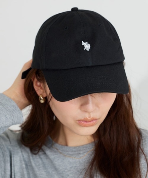 U.S. POLO ASSN.（ユーエスポロアッスン）の「【U.S.POLO ASSN.】ロゴキャップ（キャップ・レディース・ブラック/ベージュ/ネイビー・FREE）」の2枚目の写真