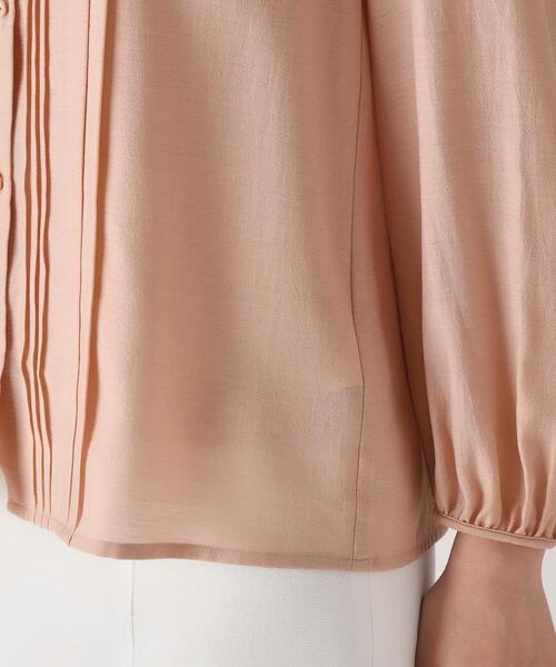 COUP DE CHANCE（クードシャンス）の「◆【洗える／シアー素材】タックデザインブラウス（シャツ/ブラウス・レディース・ネイビー/ホワイト/ベビーピンク・34/36/38/40）」の8枚目の写真