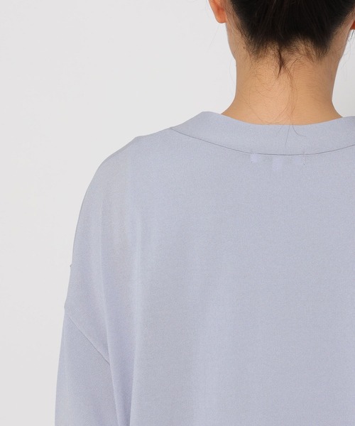 GLOBAL WORK（グローバルワーク）の「スッキレイさらさらVネックカーディガン長袖/288073（カーディガン/ボレロ・レディース・ホワイト×ブラック/ライトグリーン/ブラック系その他/ベージュ系その他/シルバー系その他/サックスブルー/グレイッシュベージュ・LARGE/MEDIUM/SMALL）」の21枚目の写真