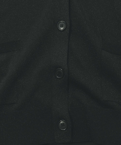 GLOBAL WORK（グローバルワーク）の「スッキレイさらさらVネックカーディガン長袖/288073（カーディガン/ボレロ・レディース・ホワイト×ブラック/ライトグリーン/ブラック系その他/ベージュ系その他/シルバー系その他/サックスブルー/グレイッシュベージュ・LARGE/MEDIUM/SMALL）」の9枚目の写真