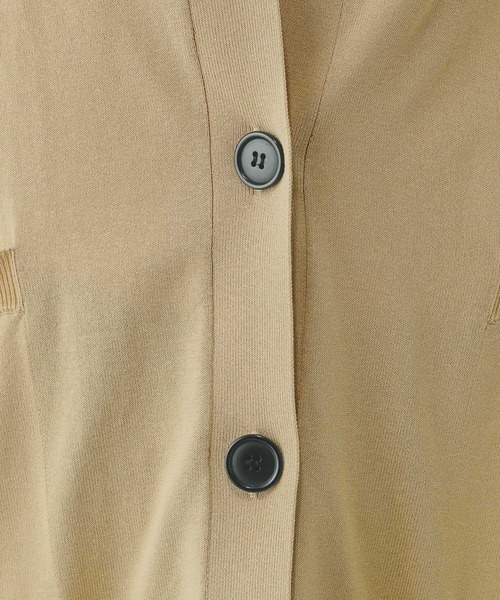 GLOBAL WORK（グローバルワーク）の「スッキレイさらさらVネックカーディガン長袖/288073（カーディガン/ボレロ・レディース・ホワイト×ブラック/ライトグリーン/ブラック系その他/ベージュ系その他/シルバー系その他/サックスブルー/グレイッシュベージュ・LARGE/MEDIUM/SMALL）」の14枚目の写真