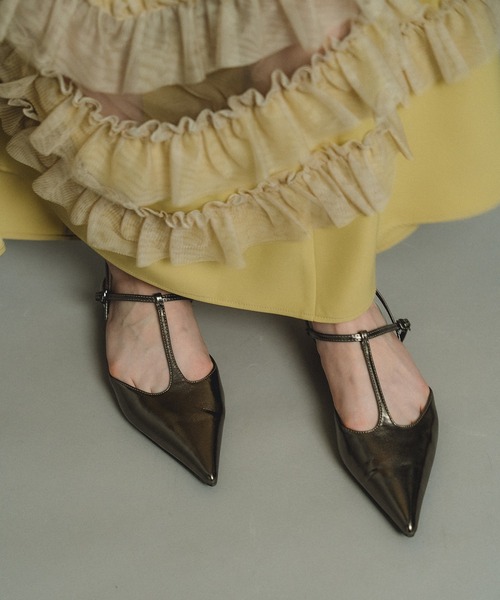 et.UNiVER(エトユニベール)の「Pursed lips pumps(パンプス・レディース・ブラック/シルバー/チャコール・S/M/L/LL)」の15枚目の写真