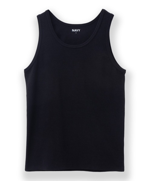 NAVY(ネイビー)の「NAVY テレコタンクトップ(タンクトップ・メンズ・ホワイト/ブラック/杢グレー/チャコールグレー・S/M/L/XL)」の3枚目の写真