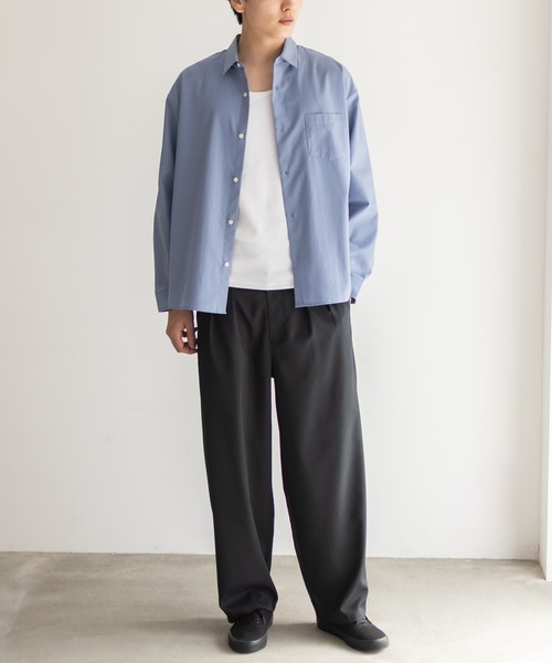 NAVY(ネイビー)の「NAVY テレコタンクトップ(タンクトップ・メンズ・ホワイト/ブラック/杢グレー/チャコールグレー・S/M/L/XL)」の6枚目の写真