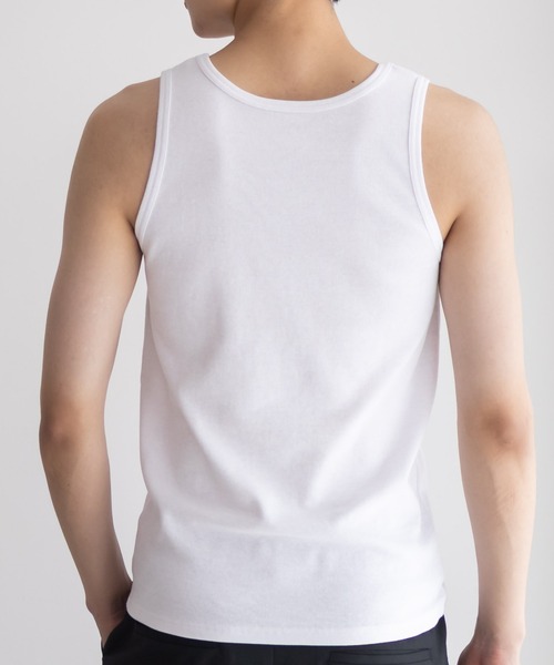 NAVY(ネイビー)の「NAVY テレコタンクトップ(タンクトップ・メンズ・ホワイト/ブラック/杢グレー/チャコールグレー・S/M/L/XL)」の10枚目の写真