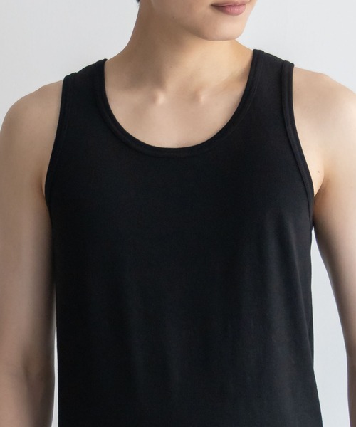 NAVY(ネイビー)の「NAVY テレコタンクトップ(タンクトップ・メンズ・ホワイト/ブラック/杢グレー/チャコールグレー・S/M/L/XL)」の11枚目の写真