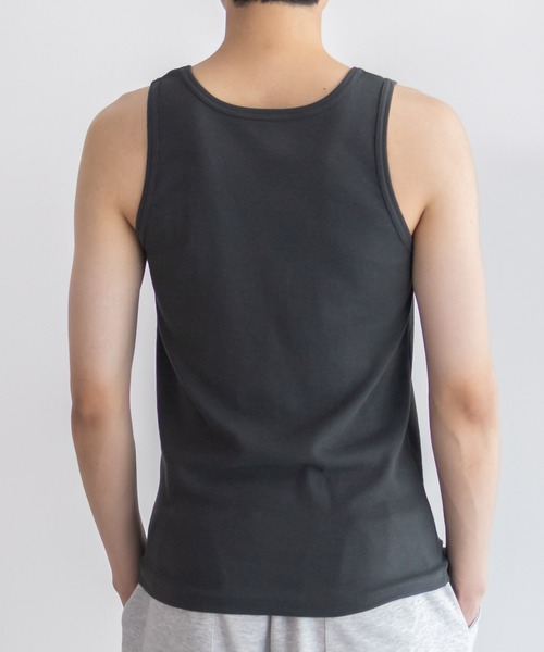 NAVY(ネイビー)の「NAVY テレコタンクトップ(タンクトップ・メンズ・ホワイト/ブラック/杢グレー/チャコールグレー・S/M/L/XL)」の16枚目の写真