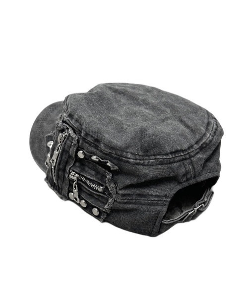2000ARCHIVES★韓国★人気 SPIKE ADDICT CAP (DENIM) キャップ XU】studs denim cap（キャップ）｜XU（エックスユー）の