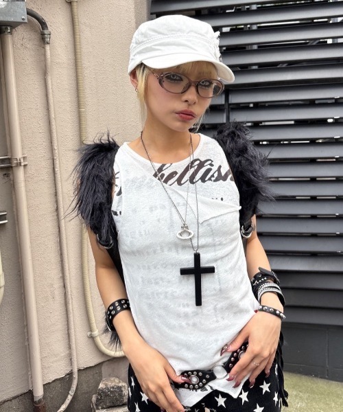 セール】【Never mind the XU】studs denim cap / 【ネバー
