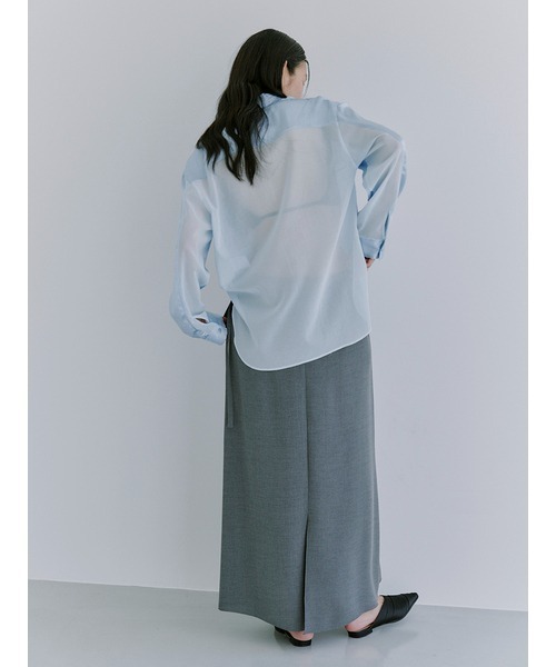 MIESROHE（ミースロエ）の「ﾍﾞﾙﾄﾏｷｼｽｶｰﾄ（スカート・レディース・グレー/ワインレッド/ブラック・0/1）」の15枚目の写真