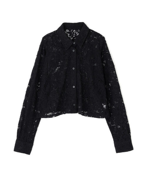 ブラウス シャツ レース クロップド シャツ レディース N.Natural Beauty Basic ブラウス シャツ クロップドレース