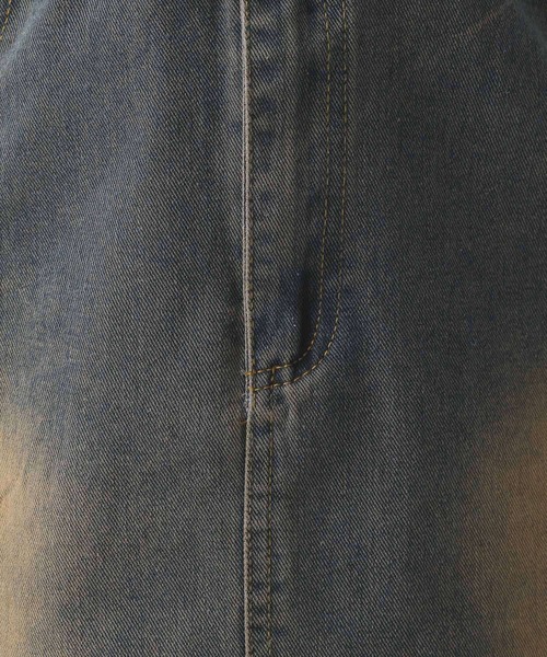 FOREVER 21（フォーエバー トゥエンティーワン）の「【2025SS】半袖ヴィンテージライクデニムワンピース（ワンピース・レディース・ネイビー/ブルー・SMALL/MEDIUM）」の20枚目の写真