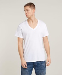 BASE V-NECK T-SHIRT 2-PACK/ベーシックデザインVネックパックTシャツ/2枚組