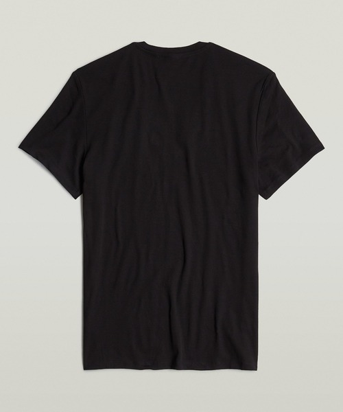 G-STAR(ジースター)の「BASE V-NECK T-SHIRT 2-PACK/ベーシックデザインVネックパックTシャツ/2枚組(Tシャツ/カットソー・メンズ・ダークブラック/ホワイト・MEDIUM/SMALL/LARGE)」の8枚目の写真