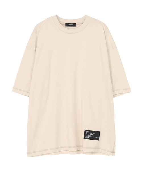 ZUCCa（ズッカ）の「ステッチジャージィー / Tシャツ / S（Tシャツ/カットソー・メンズ・ホワイト/イエロー/ベージュ・M size）」の2枚目の写真