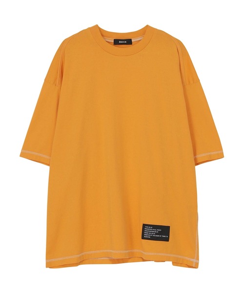 ZUCCa（ズッカ）の「ステッチジャージィー / Tシャツ / S（Tシャツ/カットソー・メンズ・ホワイト/イエロー/ベージュ・M size）」の3枚目の写真