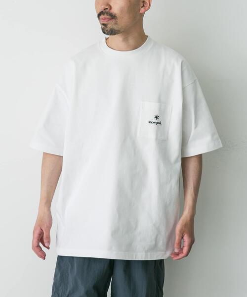 Snow Peak（スノーピーク）の「『別注』Snow Peak Apparel×DOORS　Pocket Logo T-shirts（Tシャツ/カットソー・メンズ・ホワイト/ブラック/グレー/ベージュ・MEDIUM/LARGE/X-LARGE）」の22枚目の写真