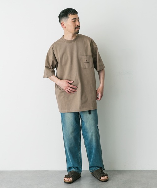 別注』Snow Peak Apparel×DOORS Pocket Logo T-shirts（Tシャツ