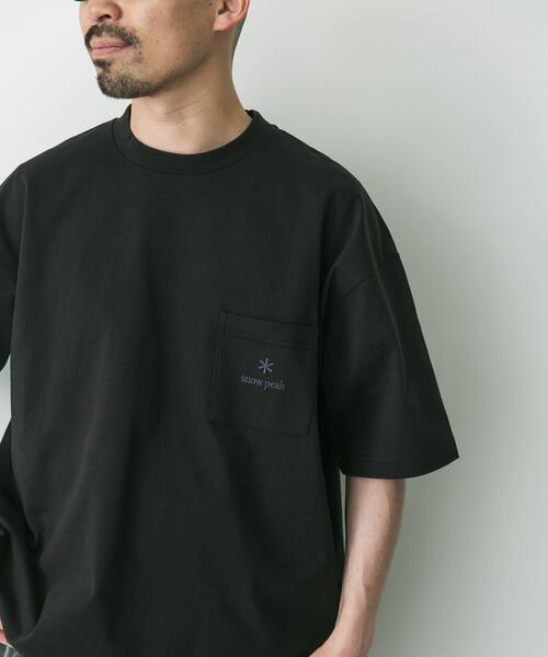 Snow Peak（スノーピーク）の「『別注』Snow Peak Apparel×DOORS　Pocket Logo T-shirts（Tシャツ/カットソー・メンズ・ホワイト/ブラック/グレー/ベージュ・MEDIUM/LARGE/X-LARGE）」の12枚目の写真