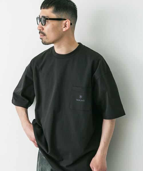 別注』Snow Peak Apparel×DOORS Pocket Logo T-shirts（Tシャツ