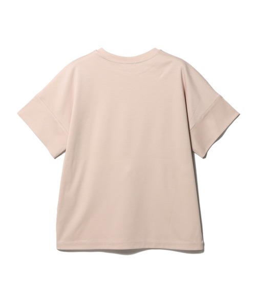 ESTNATION - ESTNATION / コットンスムースノースリーブTシャツ　ベージュ ESTNATION / アルビニ コットンスムース カフスTシャツ（T
