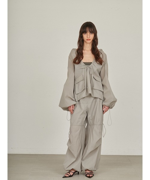 styling/（スタイリング）の「【S/S(エスバイエス)】＜ウォッシャブル・撥水＞イージーパンツ（その他パンツ・レディース・ライトグレー/ホワイト/ブラック・1/0）」の8枚目の写真