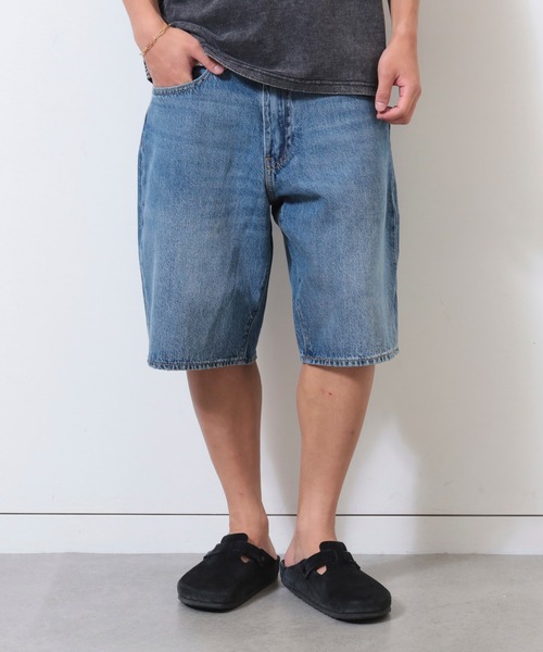 【関税込み】Levi's パープル バギーパンツ PRIDE COLLECTION バギーショートパンツ パープル WORN IN