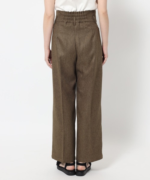 mysty woman（ミスティウーマン）の「［追加1］パターン切り替えストレートパンツ 497415（その他パンツ・レディース・グレー/ベージュ/ブラウン・FREE）」の13枚目の写真