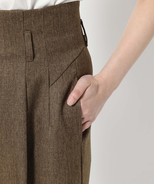 mysty woman（ミスティウーマン）の「［追加1］パターン切り替えストレートパンツ 497415（その他パンツ・レディース・グレー/ベージュ/ブラウン・FREE）」の16枚目の写真