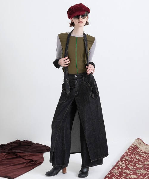 AULA AILA(アウラアイラ)の「カラーブロックトップス(Tシャツ/カットソー・レディース・ブラック/ブルー/ライトグレー・0)」の16枚目の写真